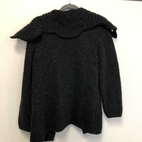 Tentazioni Charcoal Gray Merino Wool Blend Cardigan Sz. M - Picture 8 of 9